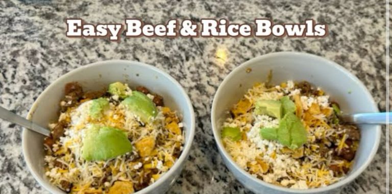 Super Easy Beef and Rice Bowls!